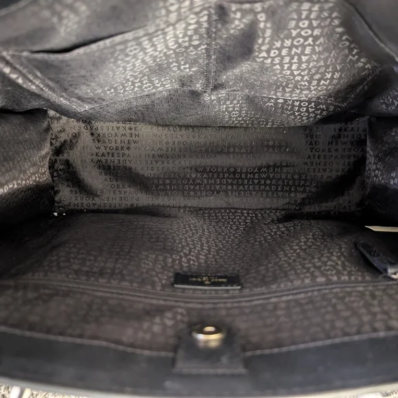 Kate Spade Grove Street Maeve Black & White Shoulder Bag Women's Tote Bag - Picture 4 of 10